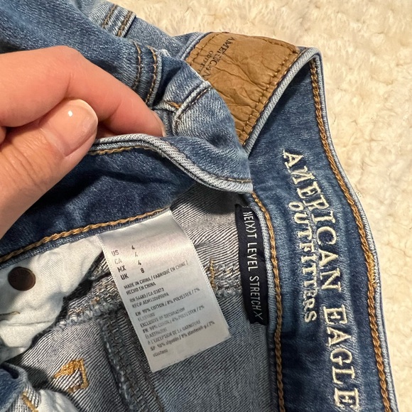 Navy High Waisted Shorts - Picture 4 of 4